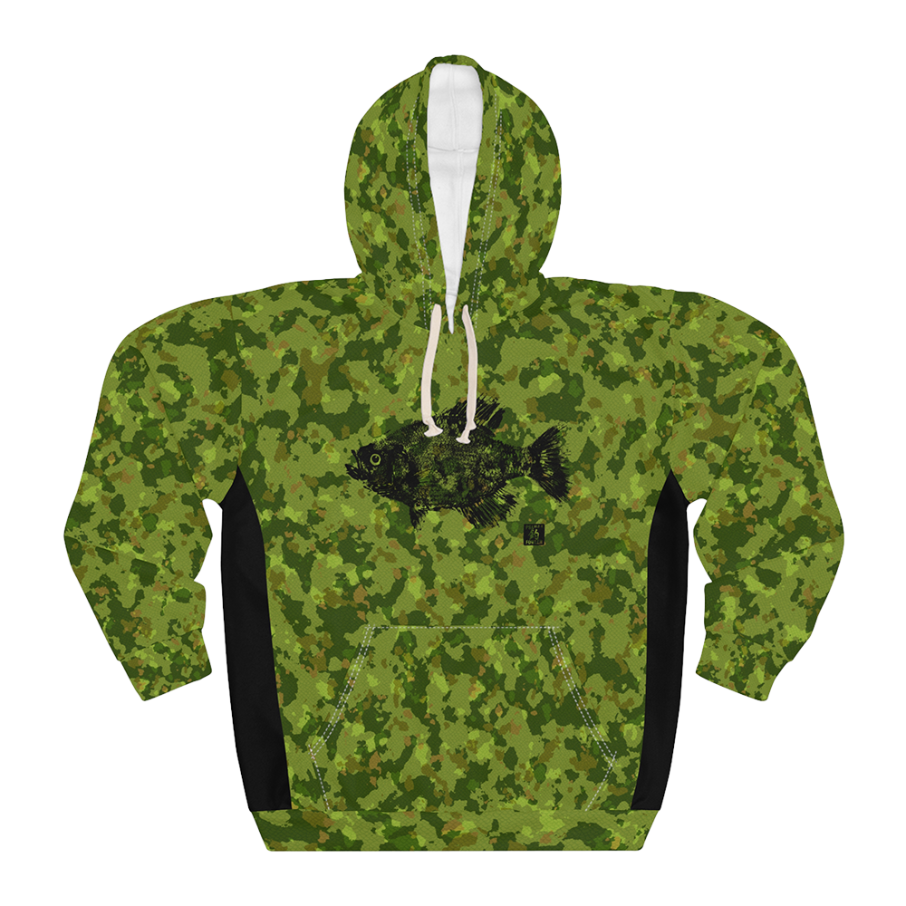 Sweat à capuche camouflage pour homme avec masque facial Chemise de pêche UV à m