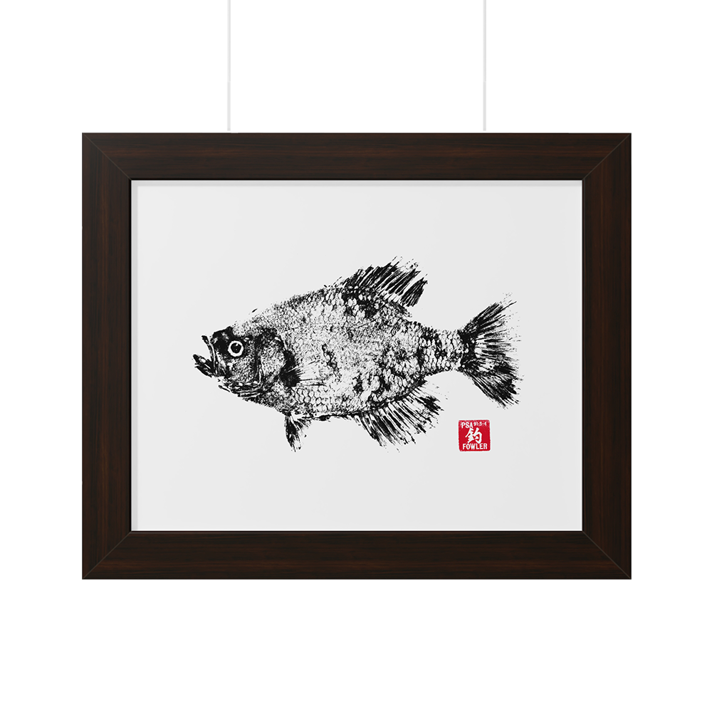 Crappie Gyotaku Framed Print – Fowlers Makery and Mischief