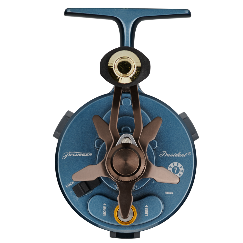 best ice fishing reel pfluger Pflueger President® Inline Ice Reel – Fowlers Makery and Mischief