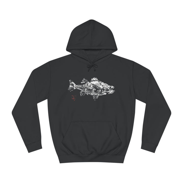 White Perch Gyotaku Hoodie