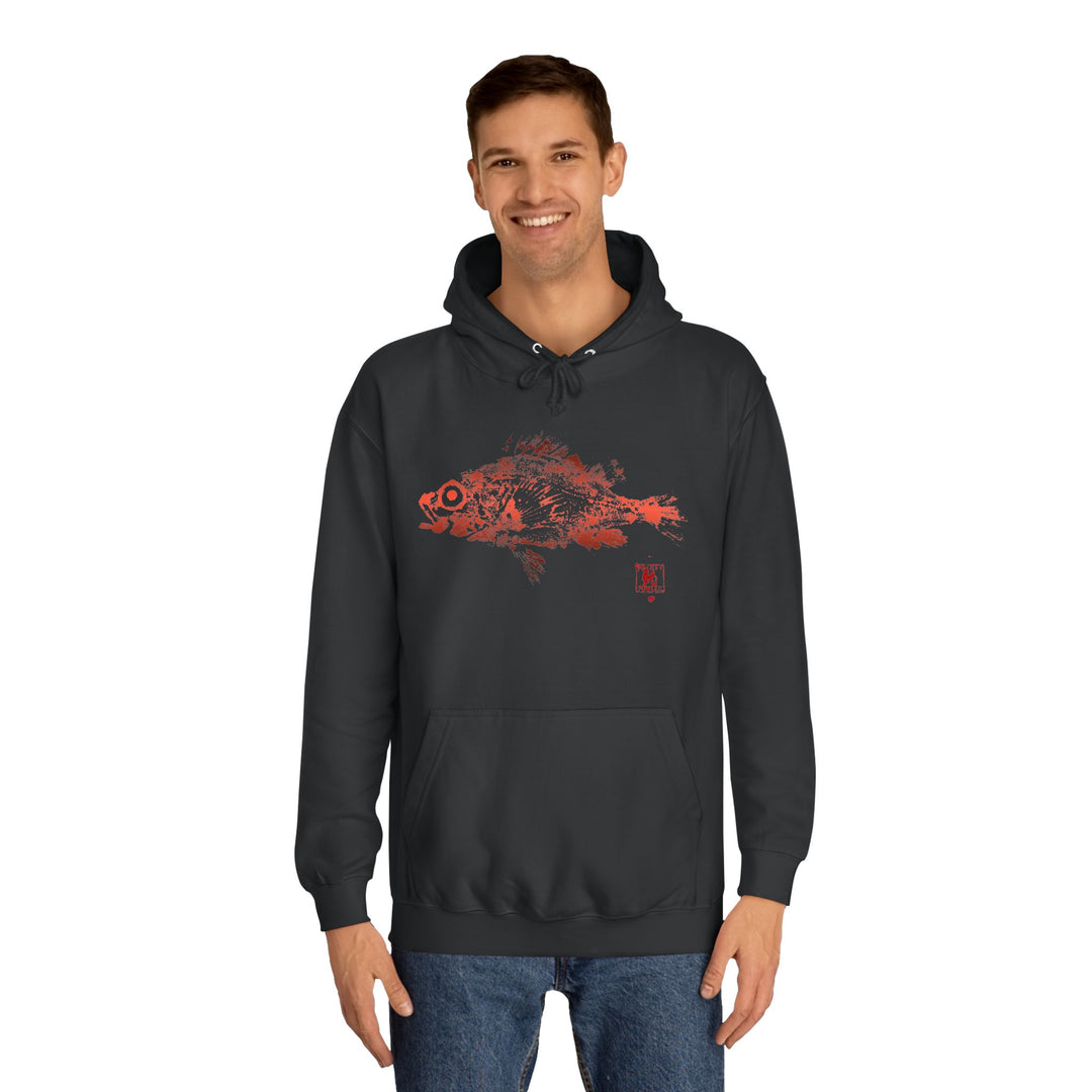 Redfish Gyotaku Hoodie