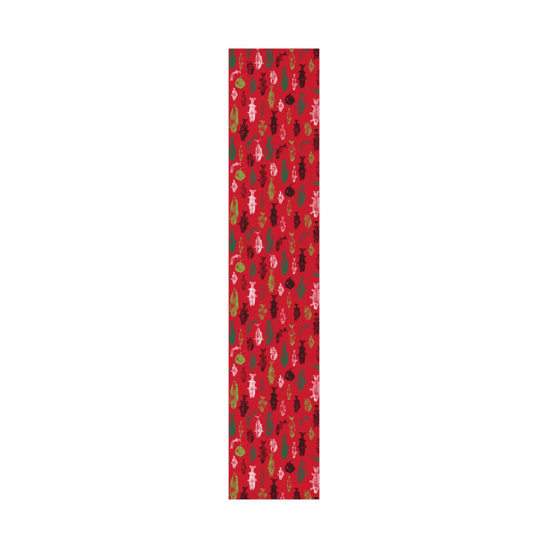 Gyotaku Gift Wrap Paper - Red
