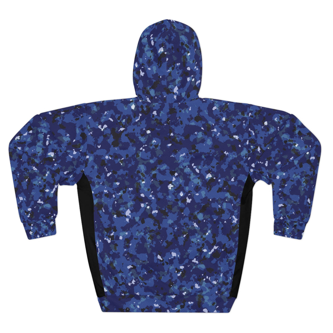 Gyotaku Blue Camouflage Crappie Pullover Hoodie