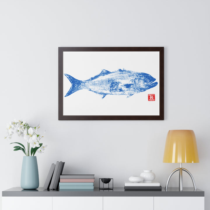 Bluefish Gyotaku Framed Print