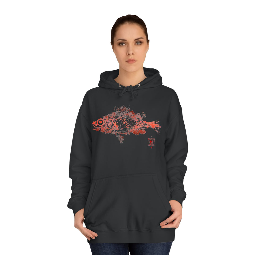 Redfish Gyotaku Hoodie