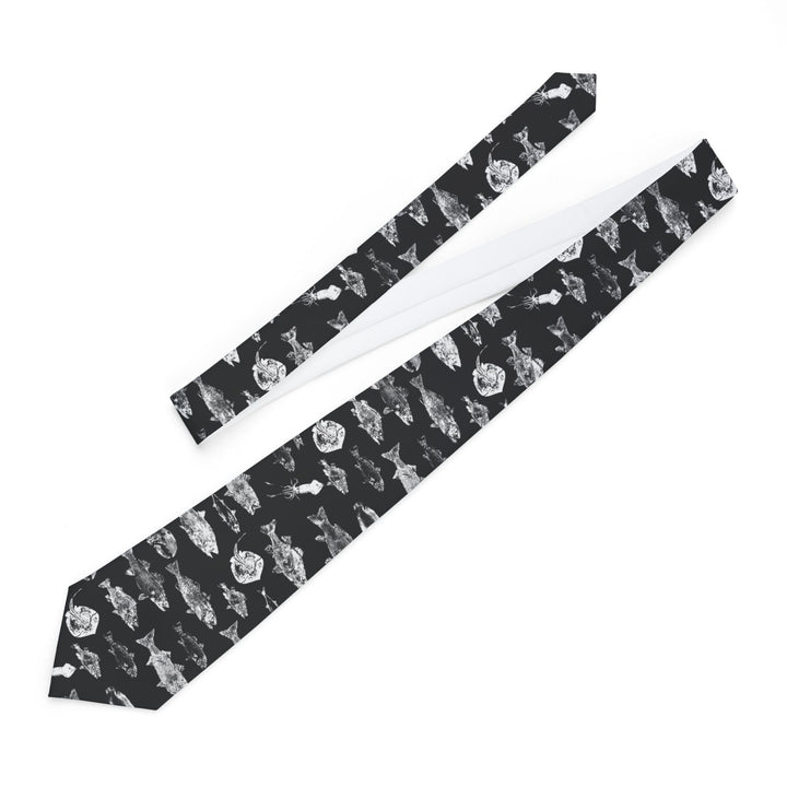 Gyotaku Black Necktie