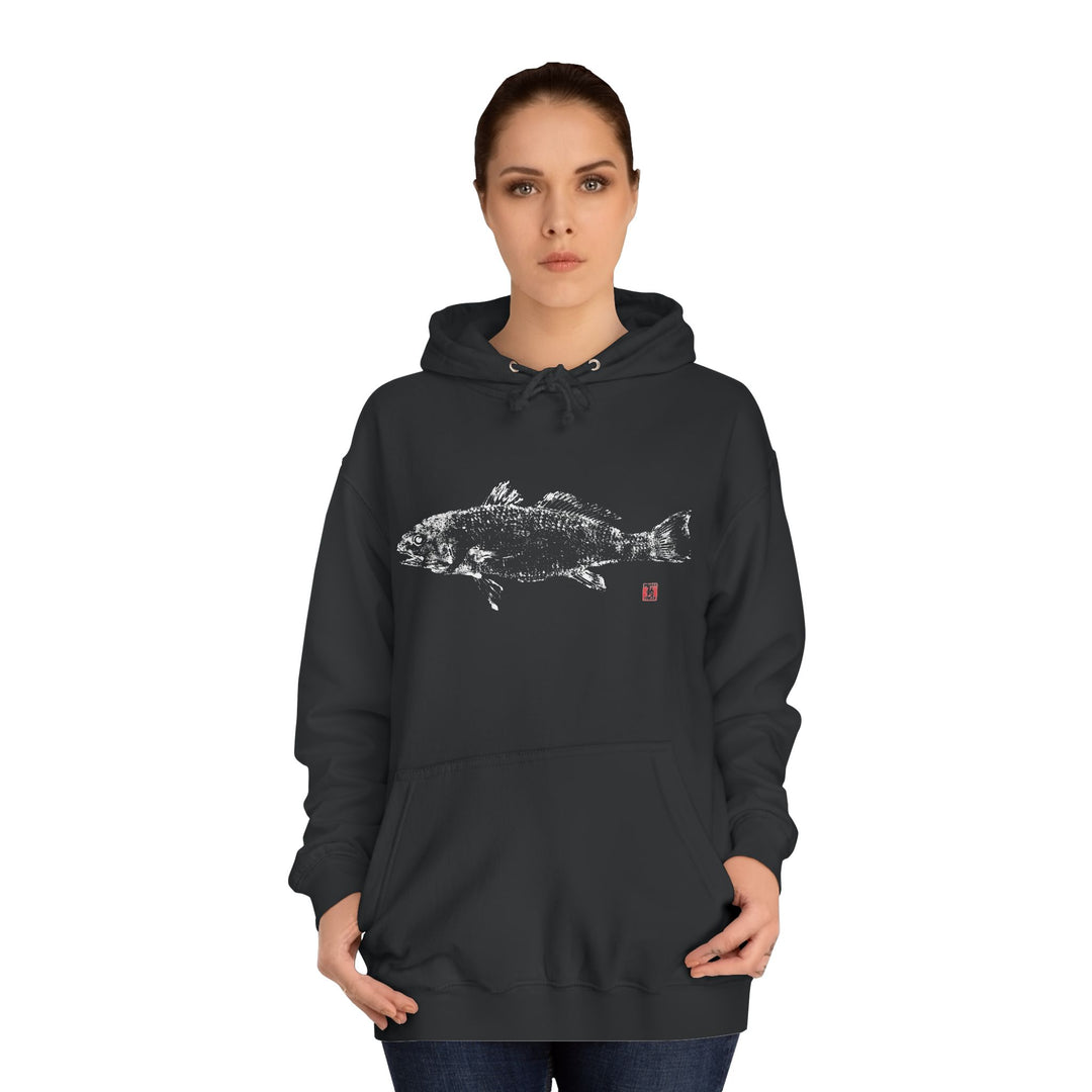 Red Drum Gyotaku Hoodie