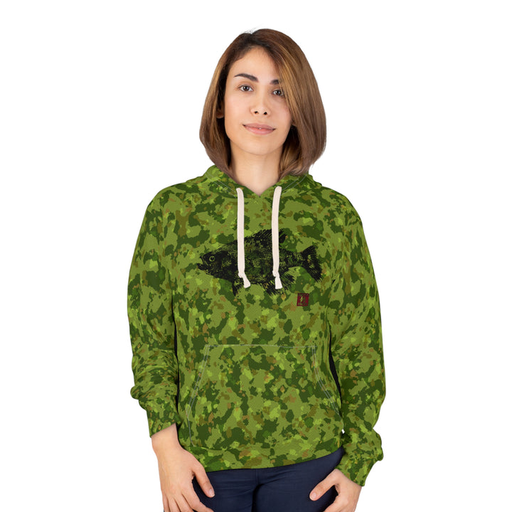 Camouflage Gyotaku Crappie Pullover Hoodie