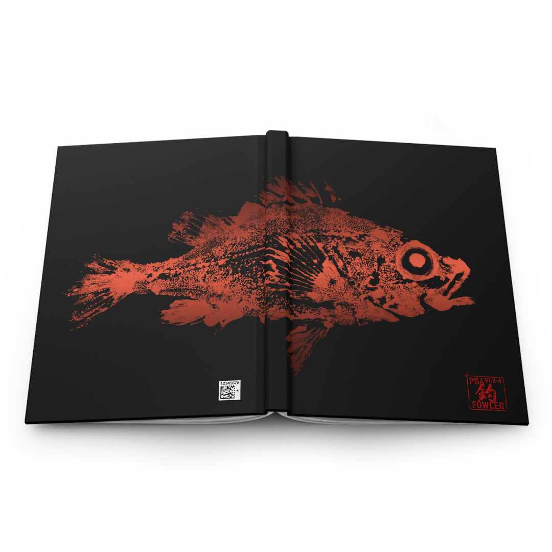 Redfish Gyotaku Hardcover Journal Matte