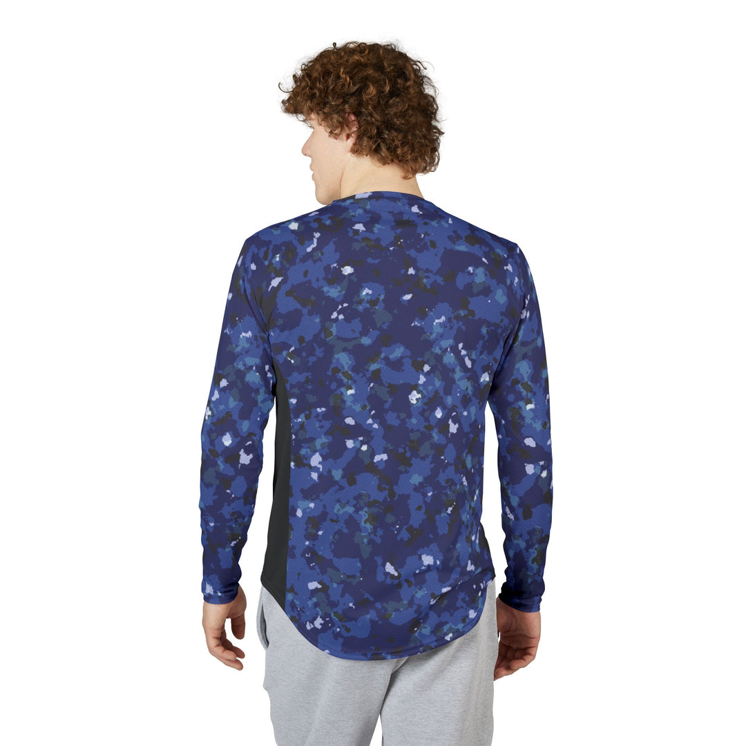 Gyotaku UV Protection Blue Camouflage Crappie Sun Shirt