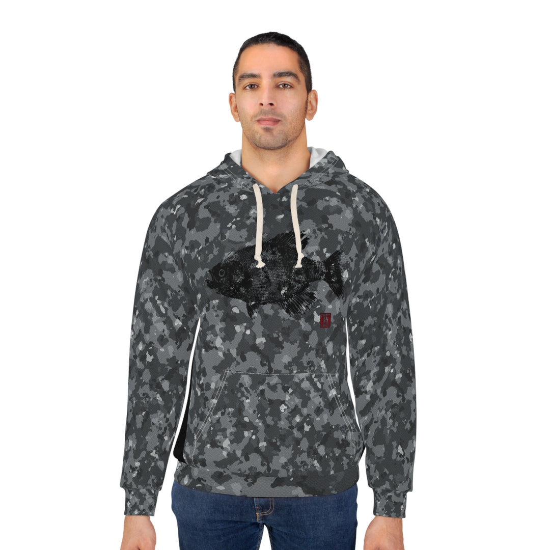 Gyotaku Camouflage Crappie Unisex Pullover Hoodie