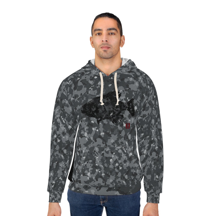 Gyotaku Camouflage Crappie Unisex Pullover Hoodie