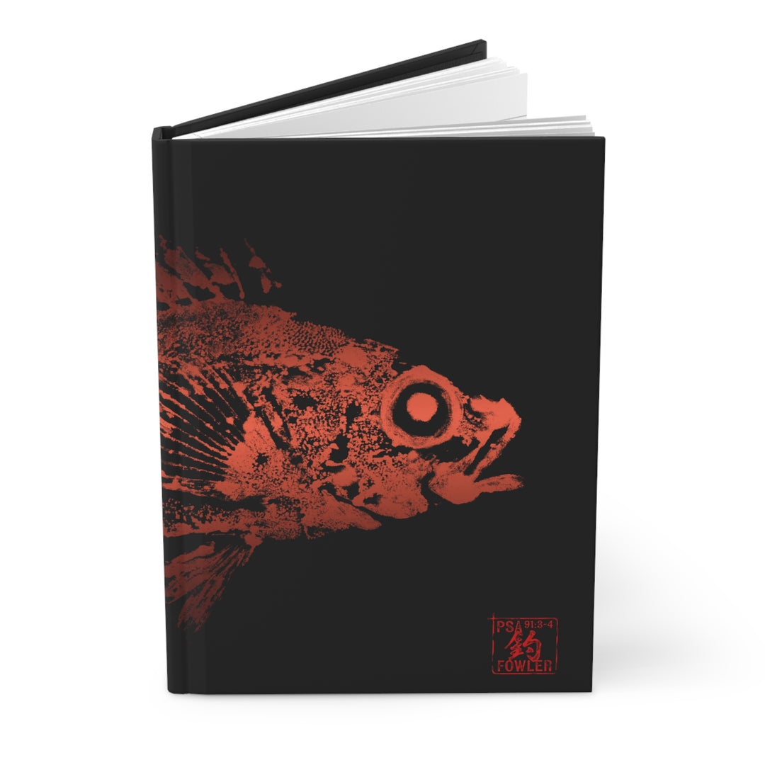 Redfish Gyotaku Hardcover Journal Matte