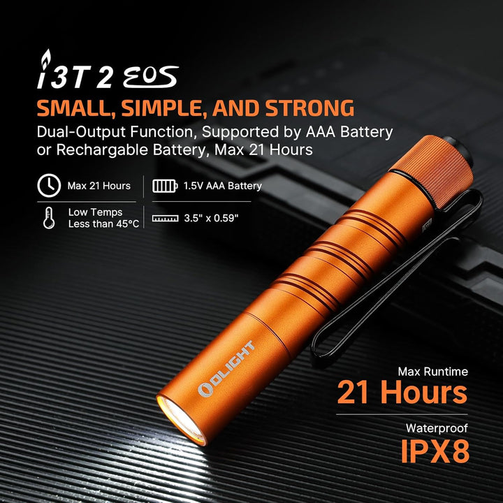OLIGHT I3T 2 EOS Pocket EDC Flashlight