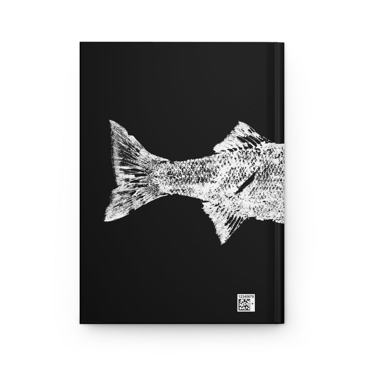 Striped Bass Gyotaku Hardcover Journal Matte