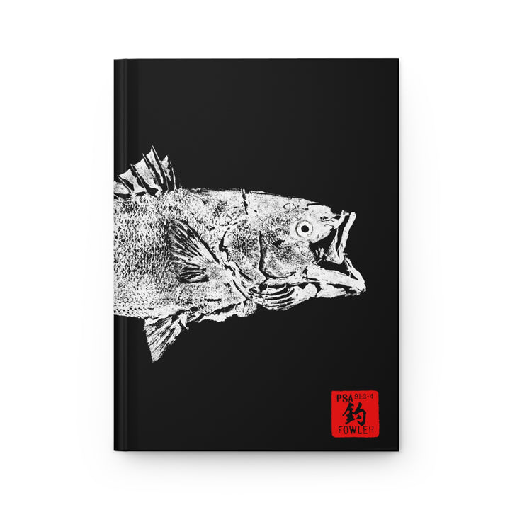 Striped Bass Gyotaku Hardcover Journal Matte