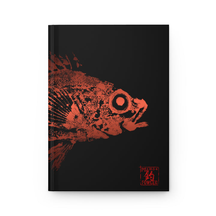 Redfish Gyotaku Hardcover Journal Matte