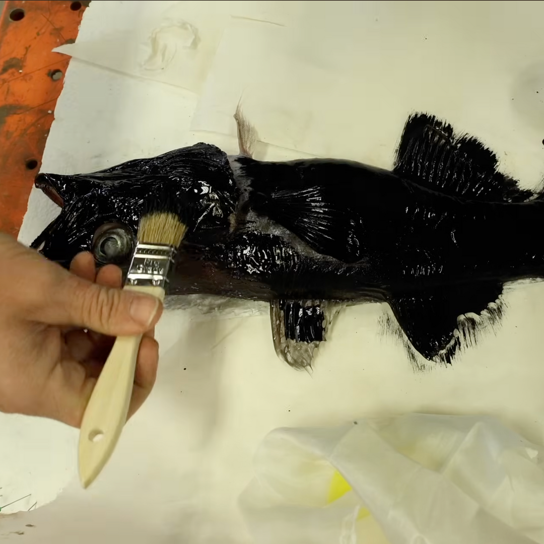 Alaskan Pollock Gyotaku by Fowler
