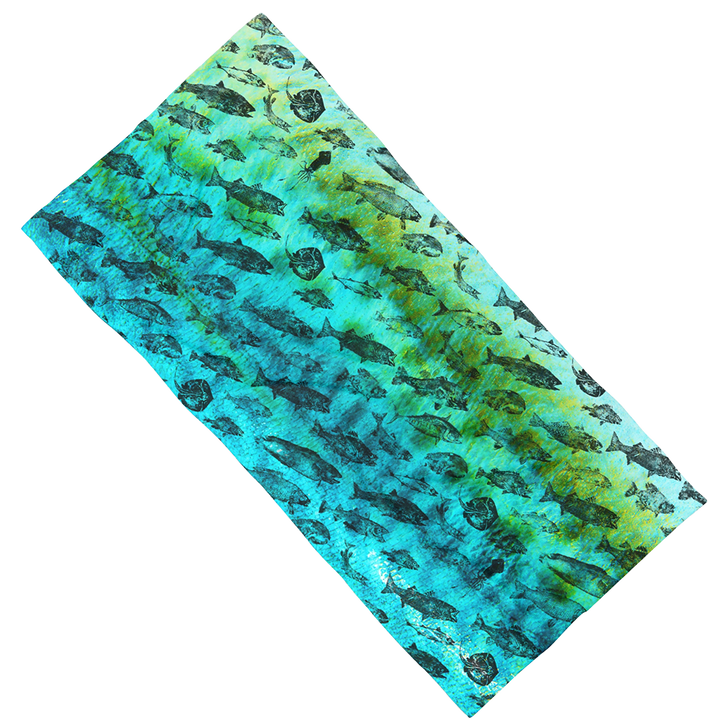 Gyotaku Beach Towel