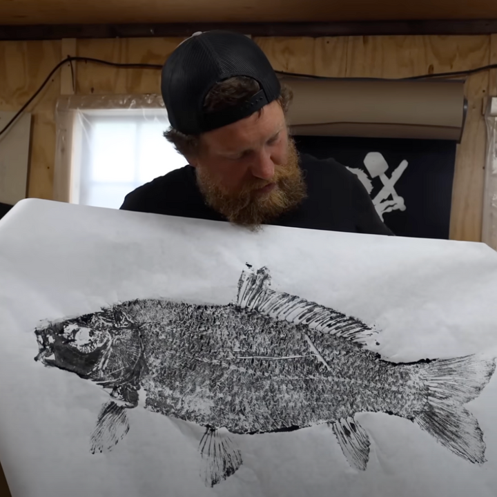 Carp Gyotaku by Fowler