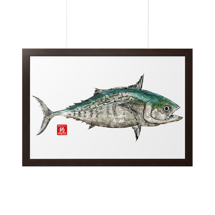 False Albacore Gyotaku Framed Print