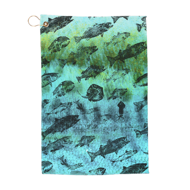 Gyotaku Golf Towel