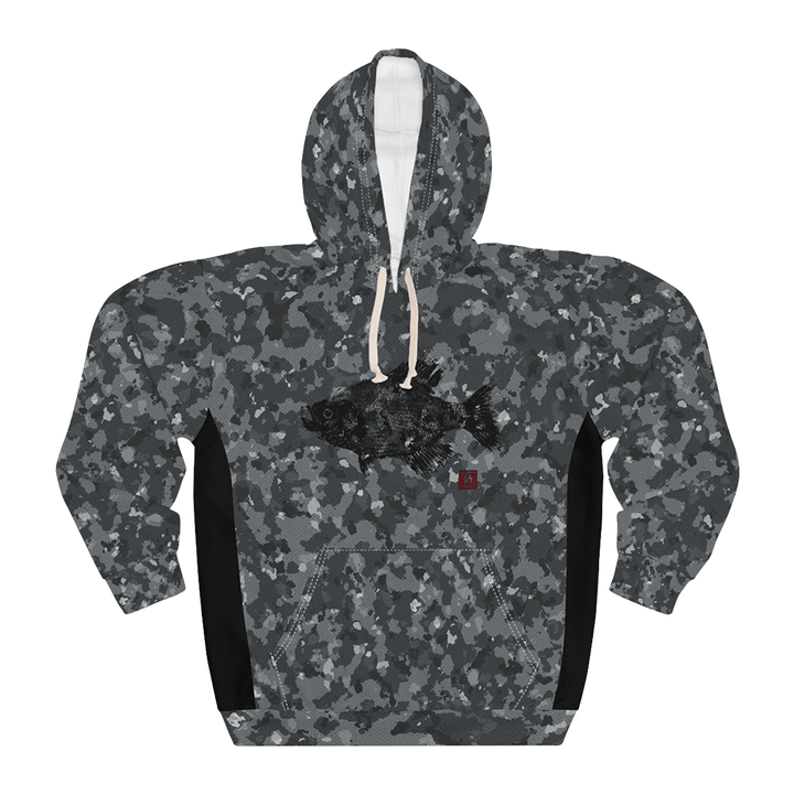 Gyotaku Camouflage Crappie Unisex Pullover Hoodie