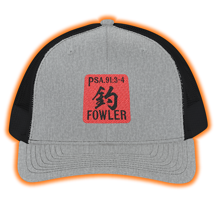 Embroidered Gyotaku Fowler Logo Signature Cap