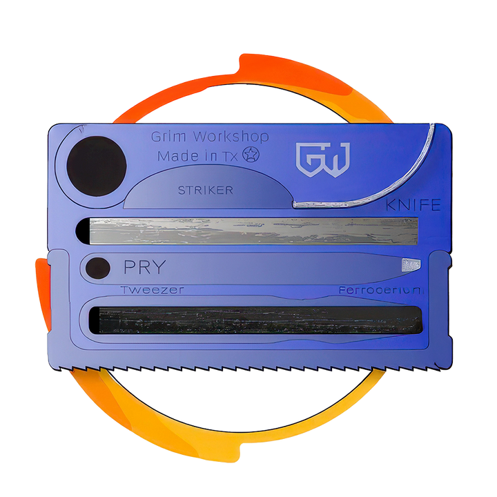 Hot Shot Fire Card Gen2: Survival Knife with Fire Starter Card