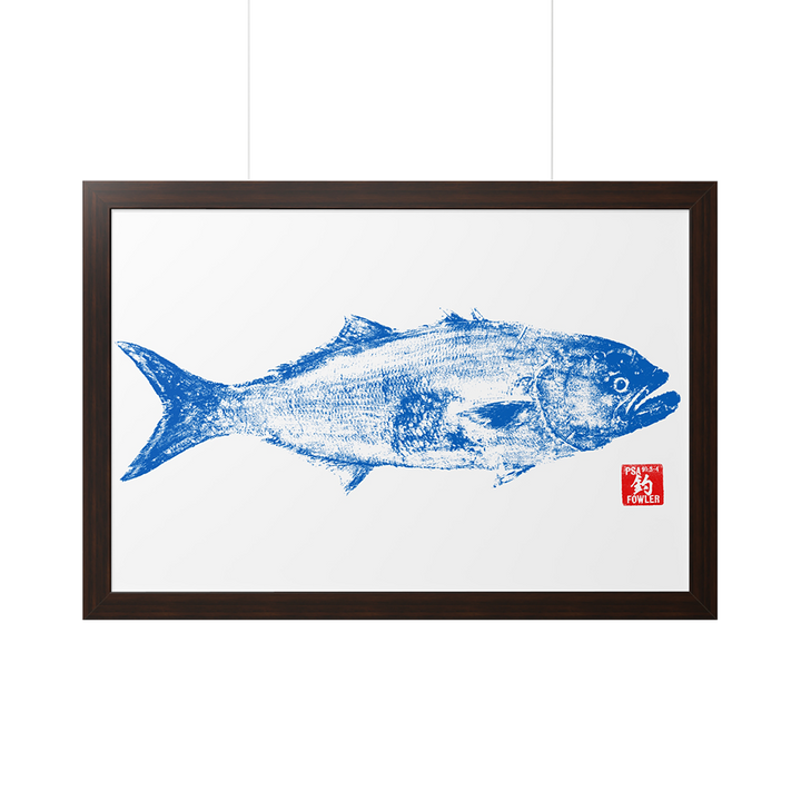 Bluefish Gyotaku Framed Print