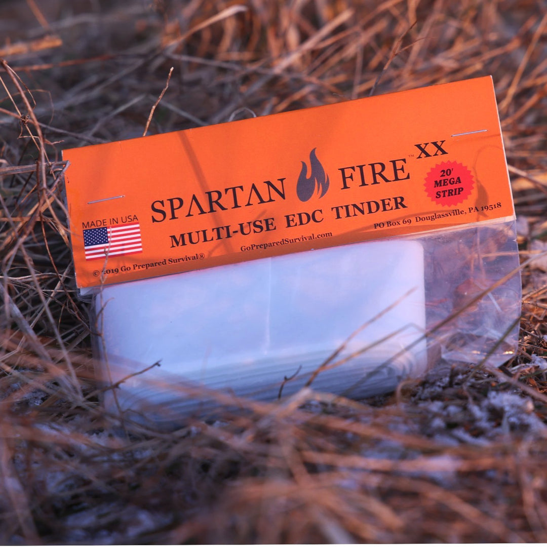 Spartan Fire Multi-Use EDC Tinder MEGA Strip 20 FEET