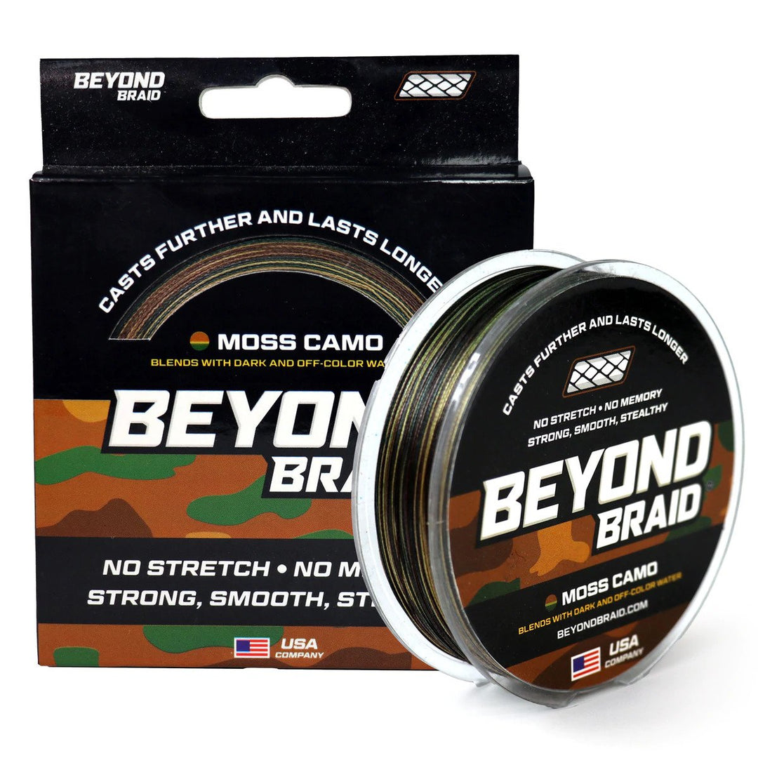 Beyond Braid Braided Fishing Line - Moss Camo - 1000 Yards - 10 lb.