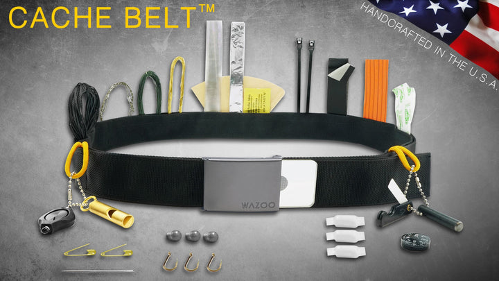 Cache Belt™ | With the Prototype Buckles (Does not include survival kit)